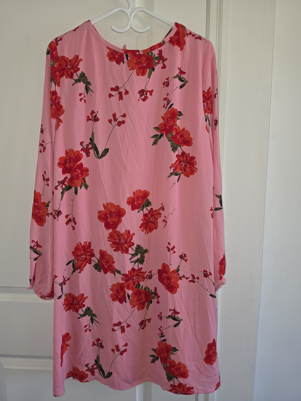 Worthington Pink Dress with Red Floral Print - Picture 2 of 2